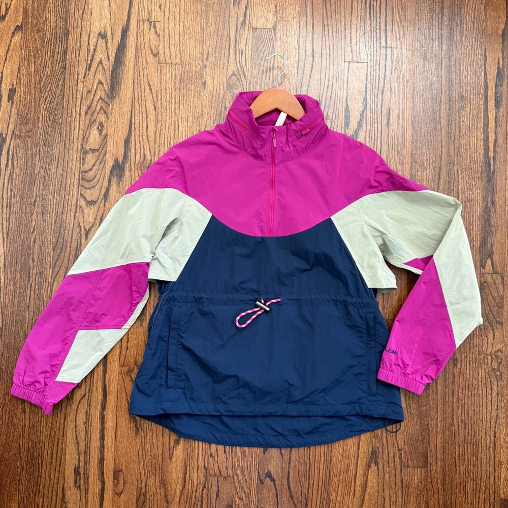 Lululemon Women's Evergreen Anorak Jacket Quarter‎ Zip Drawstring Size 6
